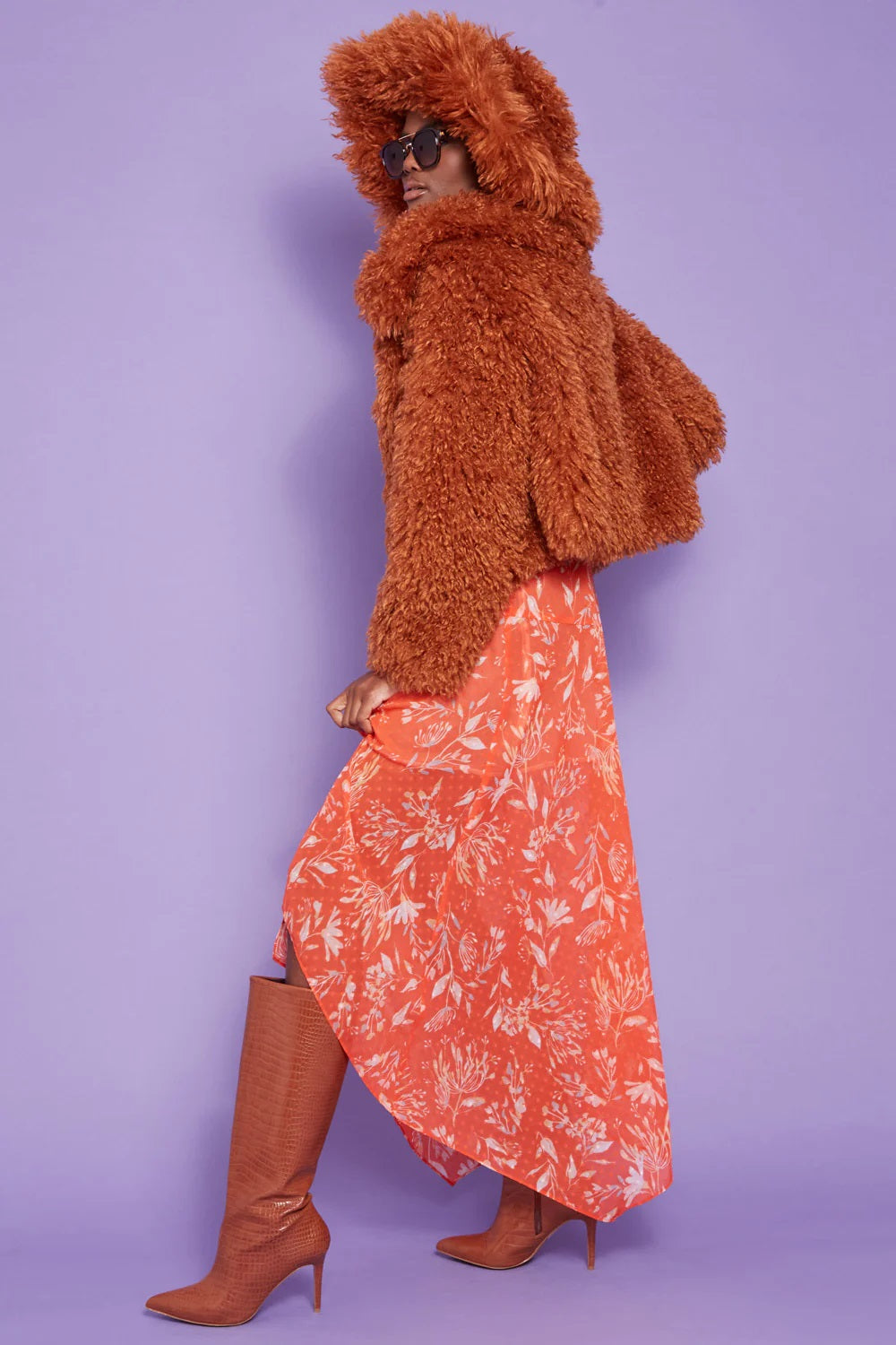 Pelliccia Elara - cioccolato