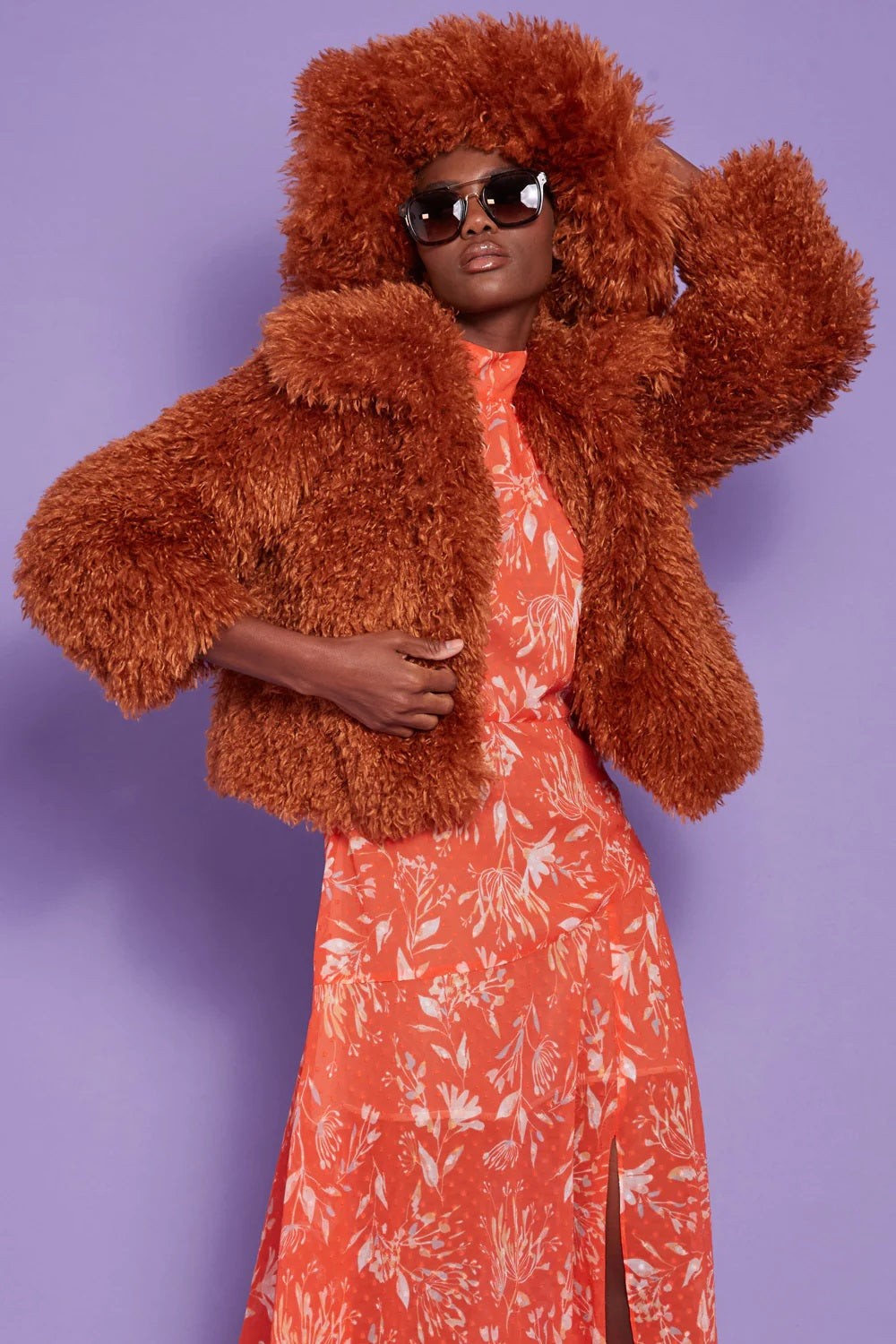 Pelliccia Elara - cioccolato